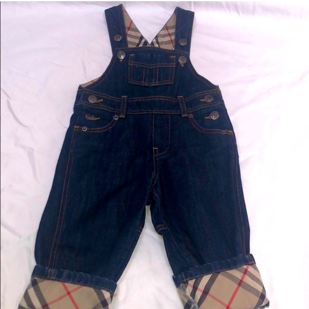 Authentic Burberry Baby denim overalls size 12months - excellent condition!